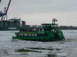 Die HADAG -  Tollerort  im Fhreinsatz auf der Hamburger Elbe. 11.2.2012