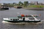 HADAG-Personenfhre FINKENWERDER am 23.05.2013 auf der Elbe Hhe Rschkanal in Hamburg.