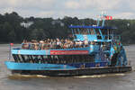 Hadag Hafenfähre ELBPHILHARMONIE (ENI 04812750) (H6078); Eigner/Betreiber: Hadag; Datum: 28.07.2025; Aufnahmeort: Elbe/Hafen Hamburg, Deutschland.