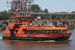 Hadag Hafenfähre KEHRWIEDER (ENI 04813370) (H 6082); Eigner/Betreiber: Hadag; Datum: 30.06.2025; Aufnahmeort: Elbe/Hafen Hamburg, Deutschland.