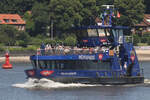 Hadag Hafenfähre WILHELMSBURG (ENI 048 06970); Eigner/Betreiber: Hadag; Datum: 30.06.2025; Aufnahmeort: Elbe/Hafen Hamburg, Deutschland.
