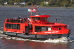 Hadag Hafenfähre WOLFGANG BORCHERT (ENI 05114630); Eigner/Betreiber: Hadag; Datum: 13.10.2025; Aufnahmeort: Elbe/Hafen Hamburg, Deutschland.