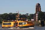 Hadag Hafenfähre FALKENSTEIN (ENI 05113840); Eigner/Betreiber: Hadag; Datum: 20.05.2025; Aufnahmeort: Elbe/Hafen Hamburg, Deutschland.
