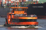 Hadag Hafenfähre KEHRWIEDER (ENI 04813370) (H 6082); Eigner/Betreiber: Hadag; Datum: 13.08.2025; Aufnahmeort: Elbe/Hafen Hamburg, Deutschland.