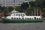 Hadag Hafenfähre KIRCHDORF (ENI 05100560); Eigner/Betreiber: Hadag; Datum: 11.06.2025; Aufnahmeort: Elbe/Hafen Hamburg, Deutschland.
