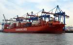 Santa Teresa, ein Container Frachtschiff der Reederei Hamburg Süd am Containerhafen in Hamburg beobachtet am 06.05.2013.