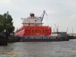 RIO BRAVO  (IMO 9348091) am 18.7.2014, Hamburg, im Blohm+Voss, Dock Elbe 17 /  Containerschiff / BRZ 73.899 / Lüa 286,5 m, B 40 m, Tg 12,5 m / 1 Diesel, Doosan-Sulzer 12RTA96, 68.630 kW, 93.311