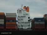COLOMBO EXPRESS  IMO 9295244 am 11.7.2010 einlaufend Hamburg  Container / 2005 in Korea / Flagge: Deutschland, Hamburg / Hapag Lloyd / Besatzung: 34 / BRZ  93.750 / Lüa.