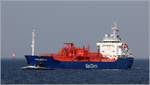 Die DANUBEGAS (IMO 9176125) ist ein 1998 gebauter LPG-Tanker mit einer Länge von 98,53 m und einer Breite von 15,20 m. Die GT/BRZ beträgt 4.201 und die DWT 4.197 t. Heimathafen ist Leer. Gesehen am 14.05.2018 auf der Nordsee.