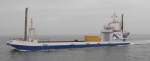 Frachtschiff Frisia VII, der Reederei Norden-Frisia AG, hier in der Fahrrinne mal ausnahmsweise nach Norderney.