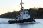 Schlepper Taucher O. Wulf 8 Flagge:Deutschland Lnge:23.0m Breite:7.0m aufgenommen am 27.10.12 im Nord-Ostsee-Kanal bei Grnental.