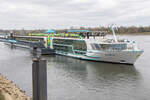 MS AURELIA (Phoenix Reisen/Rijfers Nautical Management B.V.) bei der Schiffstaufe am 26.03.2025 in Bonn