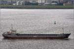 Die 1985 gebaute RMS Laar (IMO 8508400) am 28.08.2008 Weser abwrts fahrend. Sie ist 82 m lang, 11 m breit und hat eine GT von 1570. Heimathafen ist St. John's (Antigua and Barbuda).