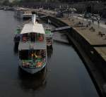 Anlegestelle der Weien Flotte am Terrassenufer Dresden