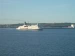 Eine Scandlines Fhre rauscht mit voller Kraft nach Schweden!