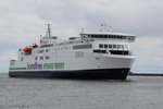 Die Scandlines Hybrid Ferry Berlin auf dem Weg von Gedser nach Rostock-Überseehafen beim Einlaufen in Warnemünde.26.06.2016