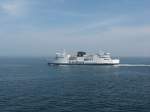 Ein Schiff von Scandlines auf der Fhrt von Puttgarden nach Roedby.