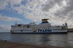 Tom Sawyer eine RoRo-Fhre von TT-Line in Warnemnde nach Trelleborg auslaufend 21.07.2012 beobachtet.