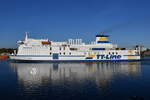 TOM SAWYER  , Passagier/Ro-Ro Cargo Schiff, IMO 8703232 , Baujahr 1989 , 176 x 26 m , 30.04.2026 , Rostock-Warnem�nde