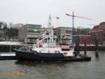 HUNTE (IMO 9454319) am 13.3.2013, Hamburg, Elbe, Schlepperponton St.