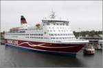 Die 1988 gebaute AMORELLA (IMO 8601915) liegt am 20.05.2013 in Mariehamn. Sie ist 169 m lang, 28 m breit, hat eine GT von 34.384 und eine DWT von 3.690 t. Sie kann bis zu 2.480 Passagiere und 450 Fahrzeuge befrdern. Heimathafen ist Mariehamn (Finnland).