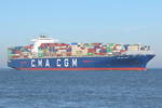CMA CGM LIBRA , Containerschiff , IMO 9399193 , Baujahr 2009 , 363.61 × 45.6m , 11312  TEU , 07.11.2018  Alte Liebe Cuxhaven
