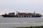 CMA CGM JEAN GABRIEL , Containerschiff , IMO 9729128 , Baujahr 2018 , 299 × 48.2m , 9400 TEU , Grünendeich , 14.04.2019
