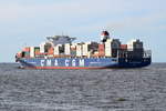 CMA CGM NIAGARA , Containerschiff , IMO 9722675 , Baujahr 2015 , 299.9 x 48.2 m , 9894 TEU , 02.06.2020 , Cuxhaven