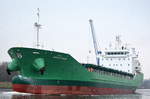 Die Arklow Marsh IMO-Nummer:9440253 Flagge:Irland Länge:137.0m Breite:26.0m Baujahr:2010 Bauwerft:Mokpo Shipbuilding Industry,Mokpo Südkorea bei Rendsburg im Nord-Ostsee-Kanal aufgenommen am 04.02.17  