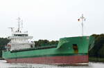 Die Arklow Bay IMO-Nummer:9638771 Flagge:Niederlande Länge:119.0m Breite:15.0m Baujahr:2014 Bauwerft:Ferus Smit Scheepswerf,Hoogezand Niederlande am 26.08.17 im Nord-Ostsee-Kanal bei