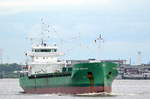 Die ARKLOW BEACON Flagge:Niederlande Länge:119.0m Breite:15.0m Baujahr:2014 Bauwerft:Ferus Smit Scheepswerf,Hoogezand Niederlande auslaufend aus Hamburg vor Blankenese am 31.08.20