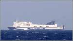 Die 2003 gebaute CATANIA (IMO 9261554) verlsst am 23.03.2009 Malta Richtung Italien. Sie ist 169 m lang, 25 m breit, hat eine GT von 25995 und kann u.a. 853 Passagiere aufnehmen. Heimathafen ist Palermo in Italien.