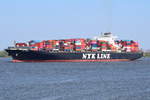 NYK VIRGO , Containerschiff , IMO 9312810 , Baujahr 2007 , 338.17 × 45.6m , 8100 TEU , Grünendeich , 19.04.2019