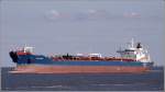 Die 1992 gebaute NAVION FENNIA (IMO 9020687) am 26.03.2011 auslaufend Elbe. Sie ist 242 m lang, 42 m breit und hat eine GT von 51136. Heimathafen ist Nassau (Bahamas).