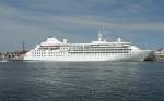 MS SILVER CLOUD IMO 8903923, liegt heute von 8:00 - 23:00 Uhr erstmalig am Ostpreussenkai in Lbeck-Travemnde ...