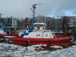 TUMAK   (1994) (Kotug)  (IMO 8521127) am 28.1.2010, Hamburg, Schlepperponton Neumhlen /  Ex Germania (1987-1994)  Schlepper / BRZ 245 / La 27,58 m, B 9,10 m, Tg.