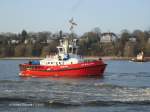 ZP BULLDOG (IMO 9597367) am 1.3.2013, Hamburg, Elbe Höhe Bubendeyufer /    Schlepper / Lüa 24,74m, B 12,63 m, Tg 6,45 m / BRZ 299 / 2 Caterpillar-Diesel,  ges.