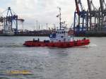 ZP CONDON (Kotug) 005 (IMO 8103066) am 4.3.2014, Hamburg, Elbe Höhe Steinwerder /    Assistenzschlepper / BRZ 194 / Lüa 28,5 m, B 10,37 m, Tg 5,06 m / 2.206 kW, 11,5 kn, Pfahlzug 45 t / 1981