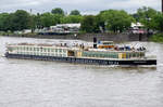 MS River Queen erreicht am 25.05.2024 bei nicht mehr ganz so guten Wetterbedingungen Köln