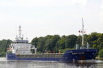 Die Alana Evita IMO-Nummer:9356529 Flagge:Niederlande Länge:89.0m Breite:12.0m Baujahr:2009 Bauwerft:Bijlsma Shipyard,Lemmer Niederlande am 24.07.16 im Nord-Ostsee-Kanal bei Fischerhütte