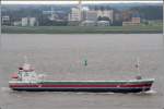 Die 2008 gebaute HEKLA (IMO 9356505) am 20.08.2008 Weser abwrts fahrend. Sie ist 84,99 m lang, 11,50 m breit und hat eine GT von 2281. Heimathafen ist Ten Boer in den Niederlanden.