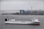 Die 1999 gebaute ELISABETH RUSS (IMO 9186429) kommt am 26.04.2013 die Weser herunter. Sie ist 153 m lang, 21 m breit, hat eine GT von 10.471 und eine DWT von 7.296 t. Sie verfgt ber 1.624 Ladespurmeter, kann aber auch bis zu 303 TEU transportieren. Heimathafen ist St. John's (Antigua and Barbuda). 