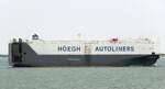 HOEGH OSLO (IMO 9382396, MMSI 259739000) ist ein Autotransporter, der unter Norwegischer Flagge fährt. Gesehen am 22.07.22 in der Scheldemündung bei Breskens.