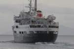 Die M/S  Lofoten  verlsst Harstad auf nordgehenden Kurs; 13.09.2006