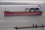 Der 2006 gebaute Holzfrachter SAGA ENTERPRISE (IMO 9343481) am 28.09.2008 Weser aufwrts fahrend. Das Schiff ist 199 m lang, 30 m breit und hat eine GT von 29758. Die SAGA ENTERPRISE fhrt unter der Flagge von Hong Kong.
