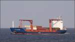 Die 1995 gebaute ECL CHALLENGER (IMO 9114787) am 06.05.2008 auslaufend Elbe. Sie ist 100 m lang, 16,5 m breit, hat eine GT von 3833 und kann u.a. 390 TEU transportieren. Heimathafen ist Bridgetown (Barbados).