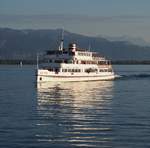 MS Austria im Bodensee vor Lindau am 12.09.2019.