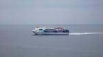 Kurz hinter dem Ender der Schren kam der Stena Jutlandica die Stena Carisma entgegen. Sommer 09
