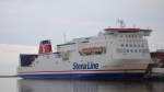 Stena Jutlandica in Frederikshavn beim Beladevorgang. Sommer 09
