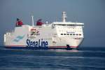 Die StenaLine Fhre Mecklenburg-Vorpommern hatte am 13.02.2016 ihre 6-stndige berfahrt von Trelleborg nach Rostock fast geschafft als Sie gegen 12:56 Uhr in Warnemnde einlief.